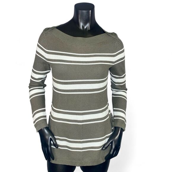 Talbots Basket Weave Striped Sweater Women's Size Small Petite - Picture 2 of 7